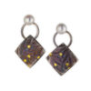 Reversible Patina Pillow & Pearl Jacket Earrings