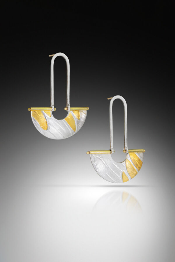 Halfmoon Swing Loop Earrings - Image 4