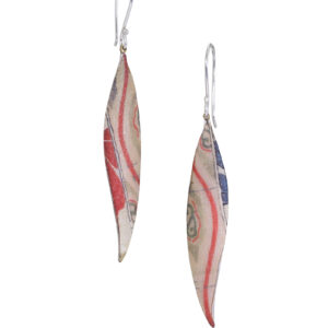 Kimono Willow Leaf Dangle Earrings