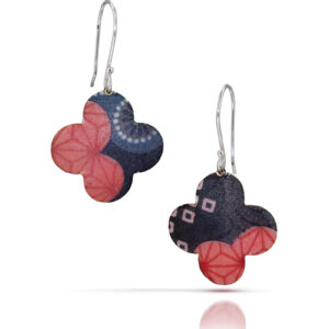 Kimono Quatrefoil Dangle Earrings