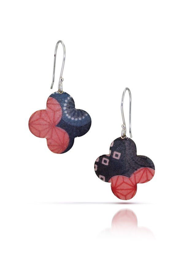 Kimono Quatrefoil Dangle Earrings