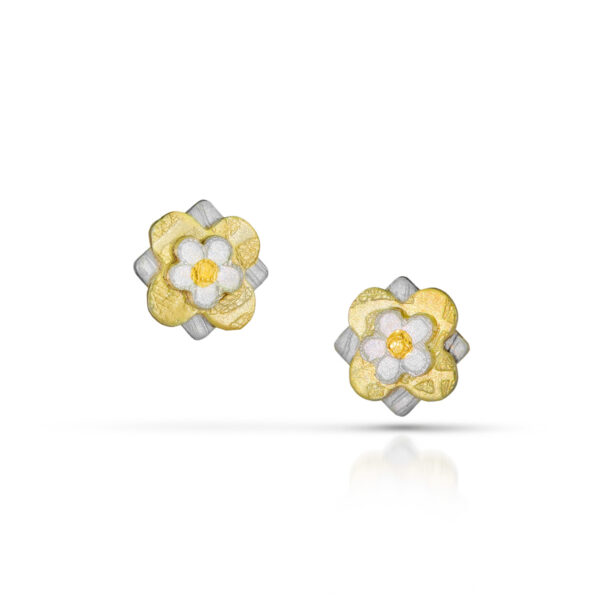 Petite Fleur Triple Stack Stud Earrings