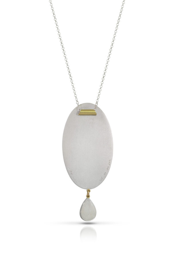 Kimono Enamel and Onyx Druzy Necklace - Image 3