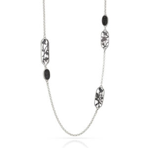 Rose Vine Druzy Long Necklace